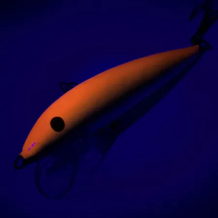 Vintage Rapala Countdown UV, 2/5oz Orange / Gold fishing lure #6471