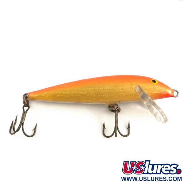 Vintage   Rapala Countdown UV, 2/5oz Orange / Gold fishing lure #6471