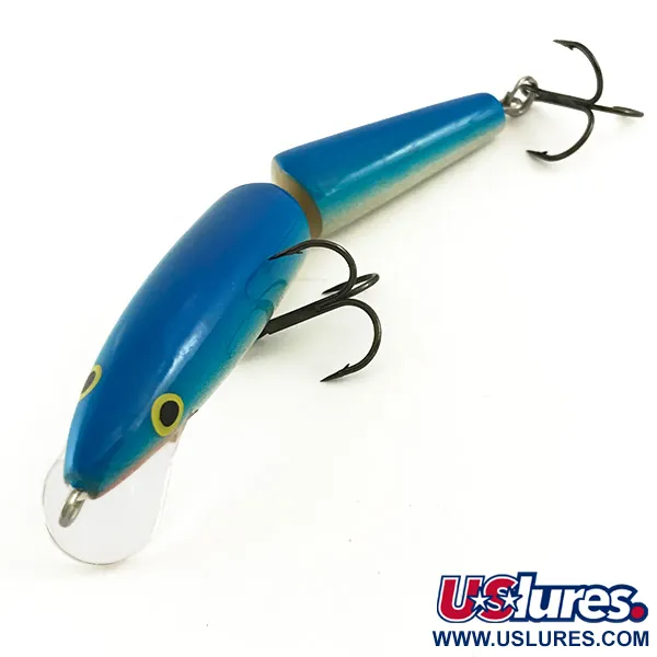 Vintage Rapala Jointed J-11 SFC, 1/3oz Blue fishing lure #6472