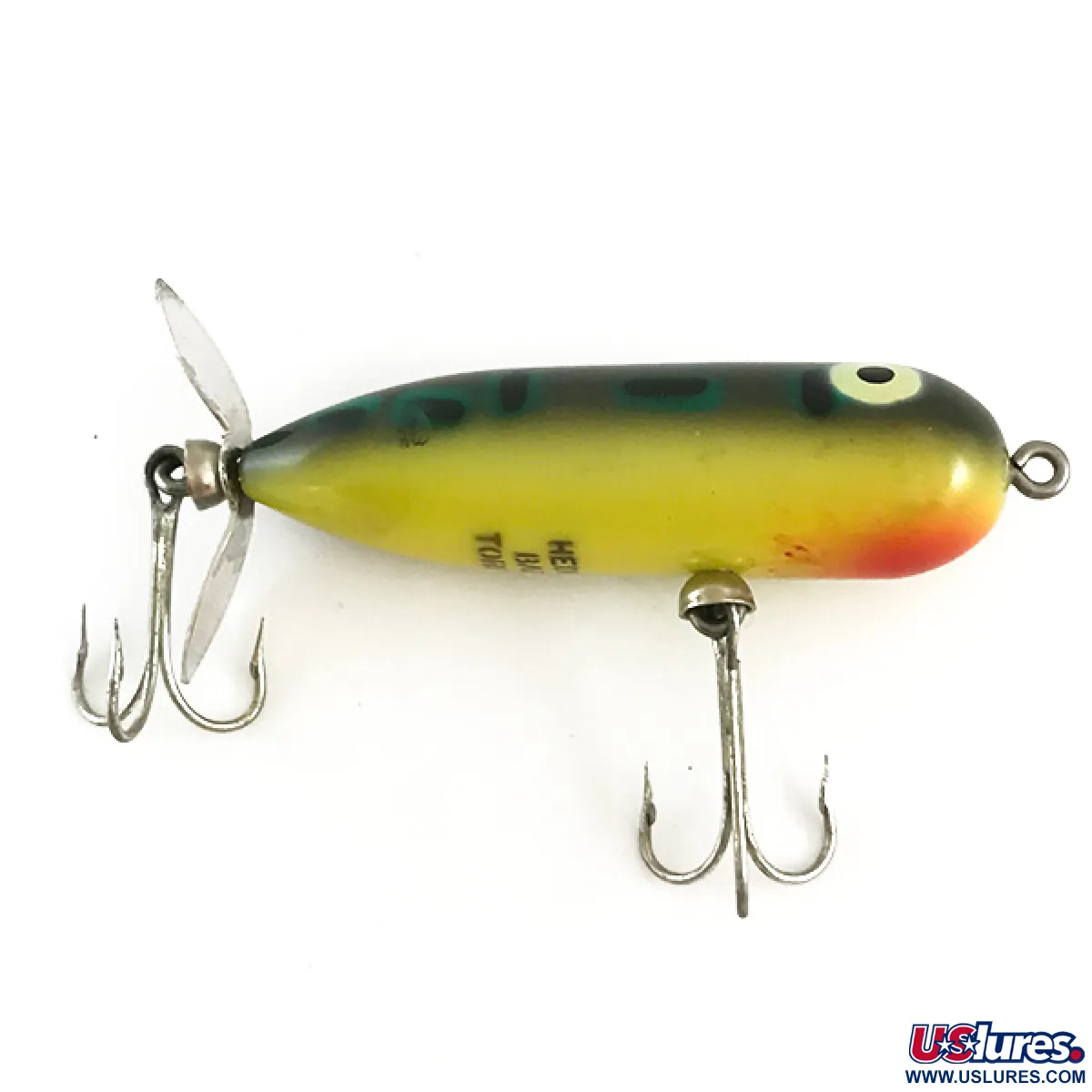 Vintage Heddon Baby Torpedo, 1/3oz Frog fishing lure #6477