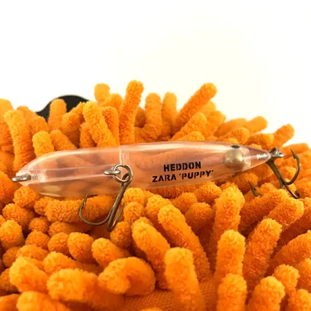 Vintage Heddon ZARA PUPPY, 1/4oz Transparent fishing lure #6483