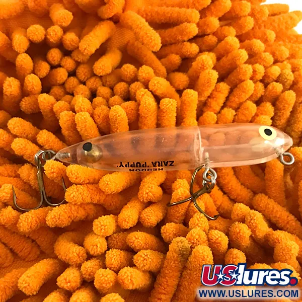 Vintage   Heddon ZARA PUPPY, 1/4oz Transparent fishing lure #6483