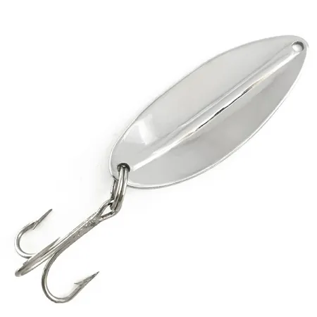 Vintage TODDCO Main liner , 2/5oz Nickel / Blue fishing spoon #6493