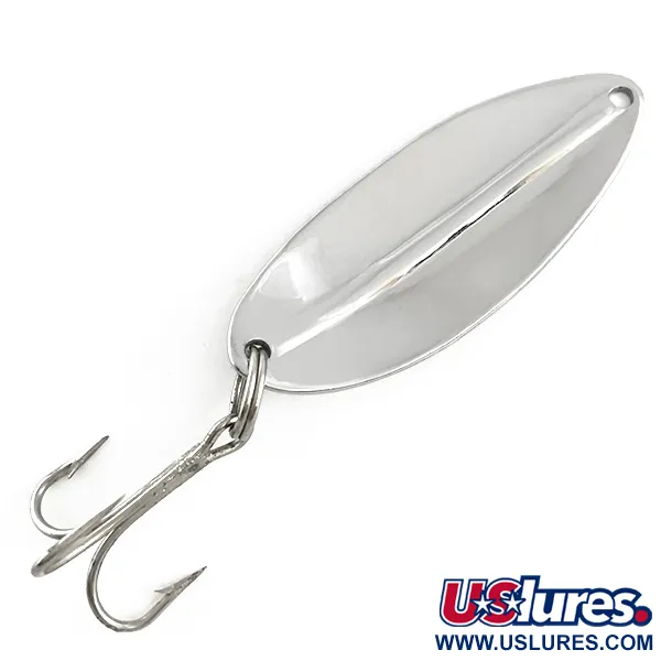 Vintage  TODDCO Main liner , 2/5oz Nickel / Blue fishing spoon #6493