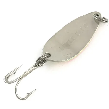 Vintage Seneca Little Cleo UV, 1/8oz Fire Tiger / Nickel fishing spoon #6497