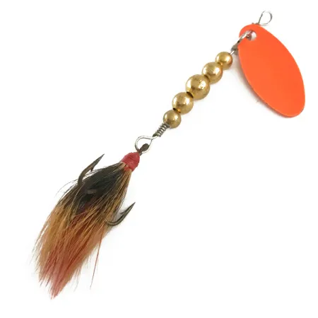 Renosky Lures Swiss Swing UV, 3/32oz Fluorescent Orange UV Glow in UV light, Fluorescent spinning lure #16198