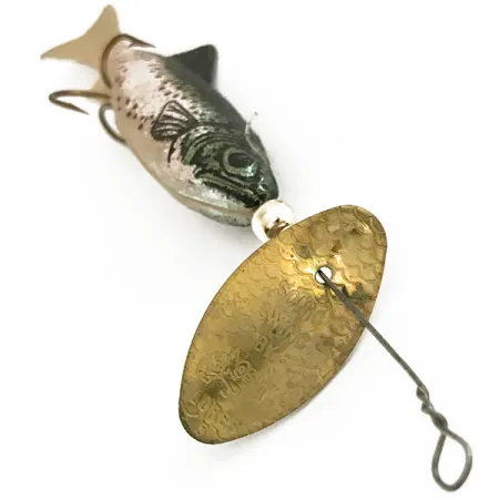 Vintage Renosky Lures Renosky Sonic Swing Minnow, 3/16oz Brass / Rainbow Trout spinning lure #6515