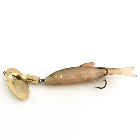 Vintage Panther Martin 4 Double Trouble, 3/16oz Gold spinning lure #6516