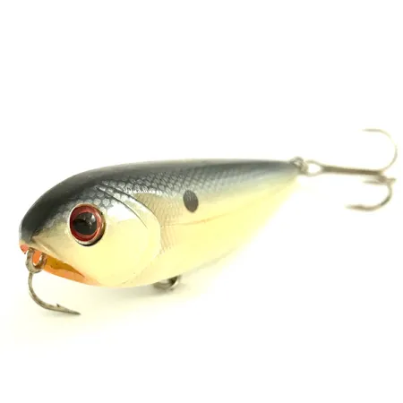 Vintage Bass Pro Shops XPS Slim Dog , 1/2oz Nickel Blue Back fishing lure #6526
