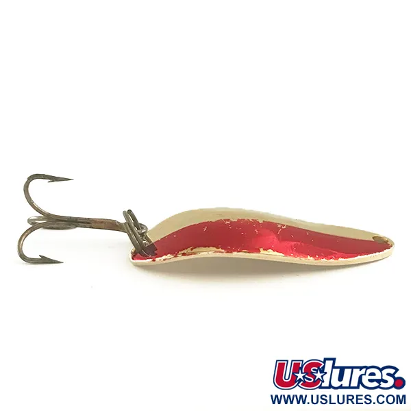 Vintage  Seneca Little Cleo (Hula Girl), 1/3oz Gold / Red fishing spoon #6538