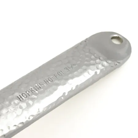 Vintage Hopkins No=Eql hammerd, 2oz Hammered Nickel fishing spoon #6551