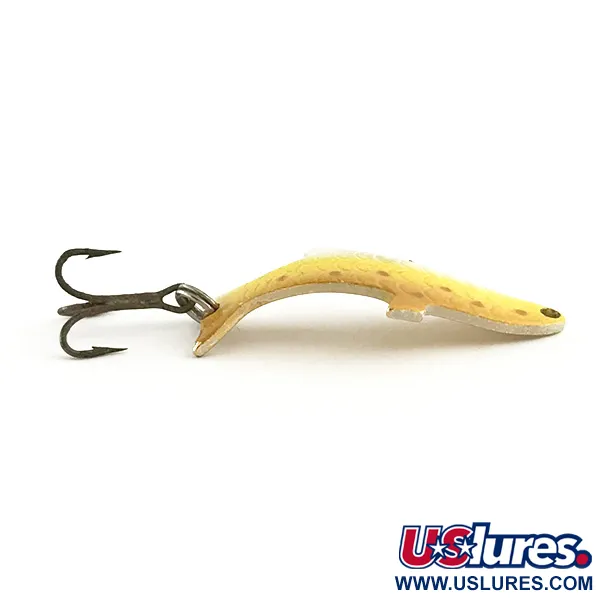 Vintage Acme Phoebe, 3/32oz Brown Trout / Gold fishing spoon #6559