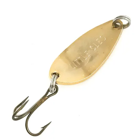 Vintage Seneca Little Cleo, 3/16oz Gold fishing spoon #6561