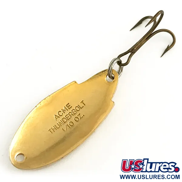 Vintage   Acme Thunderbolt, 1/8oz Golden Trout fishing spoon #6564
