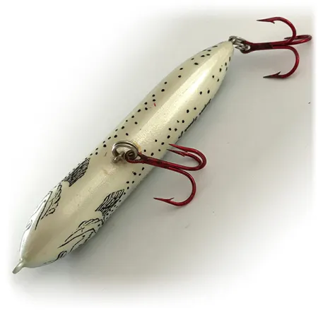 Vintage Heddon Super Spook Jr, 2/5oz Brown Trout fishing lure #6565