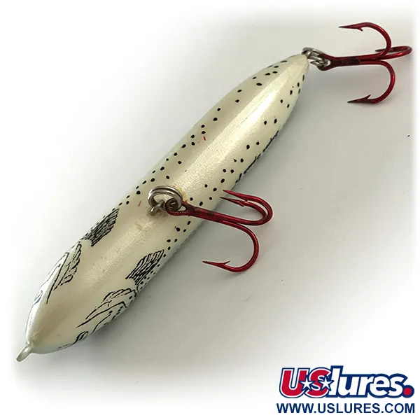 Vintage   Heddon Super Spook Jr, 2/5oz Brown Trout fishing lure #6565