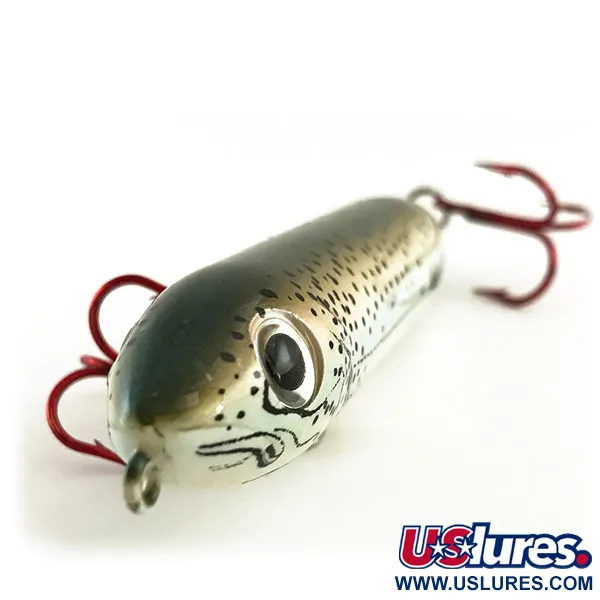 Vintage   Heddon Super Spook Jr, 2/5oz Brown Trout fishing lure #6565