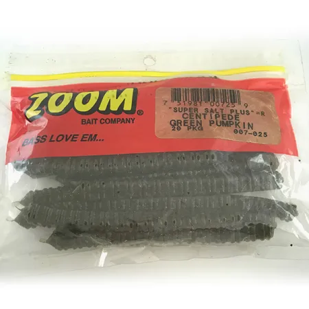 Zoom soft bait (20pcs), Green fishing #6595