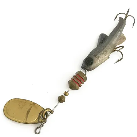 Vintage Mepps Comet Mino 1, 3/16oz Gold spinning lure #6605