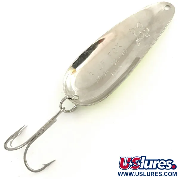 Vintage Blue Fox Aqua Spoon, 1/2oz Five of Diamond fishing spoon #6612