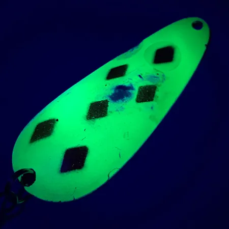 Vintage Blue Fox Aqua Spoon, 1/2oz Five of Diamond fishing spoon #6612