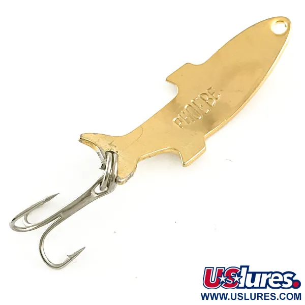 Vintage  Acme Phoebe, 1/8oz Gold fishing spoon #6613