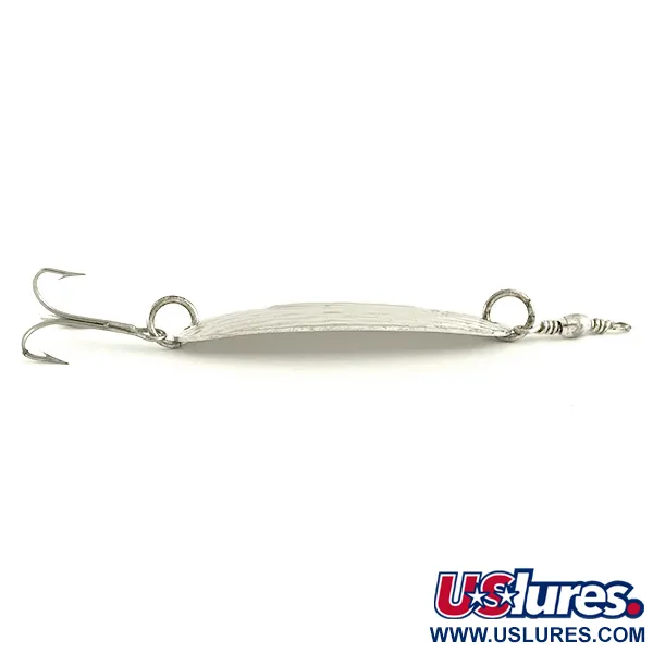 Vintage Williams Wabler W40, 1/4oz Hammered Silver fishing spoon #6629