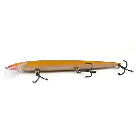 Vintage Rapala Original Floater F18, 3/4oz G Gold fishing lure #6634
