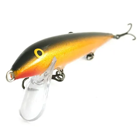 Vintage Rapala Original Floater F18, 3/4oz G Gold fishing lure #6634