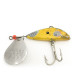 Vintage  Mann's Bait  Little George, 2/3oz Hammered Nickel / Yellow fishing #6646