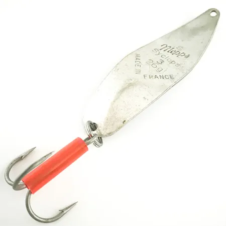 Vintage Mepps Syclops 3, 1oz Rainbow Trout / Silver fishing spoon #6648