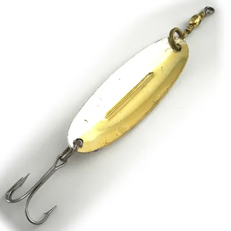 Vintage Williams Wabler W40, 1/4oz Silver / Gold fishing spoon #6651