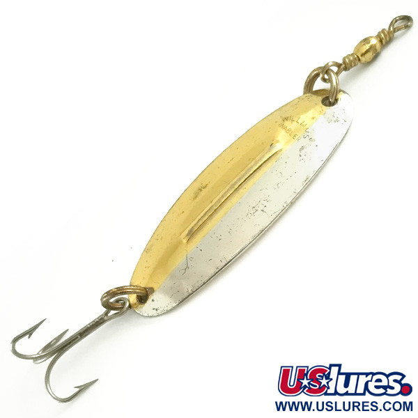 Vintage   Williams Wabler W40, 1/4oz Silver / Gold fishing spoon #6651