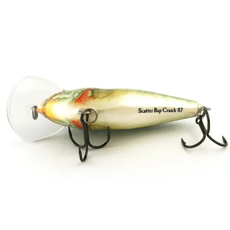 Vintage Rapala Scatter Rap Crank 07, 1/2oz Perch fishing lure #6653