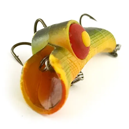 Vintage Rabble Rouser, 3/16oz Yellow / Green / Red fishing lure #6657