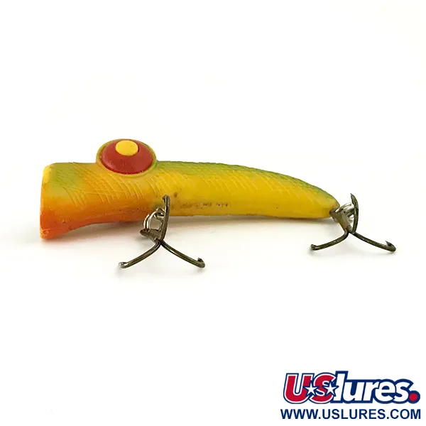 Vintage Rabble Rouser, 3/16oz Yellow / Green / Red fishing lure #6657