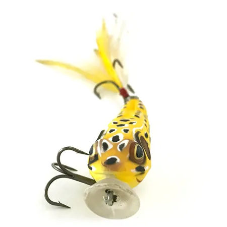 Vintage LiveTarget  Popper Live Target Frog, 1/4oz Yellow fishing lure #6660