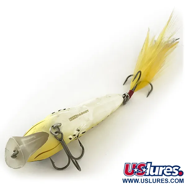 Vintage LiveTarget  Popper Live Target Frog, 1/4oz Yellow fishing lure #6660