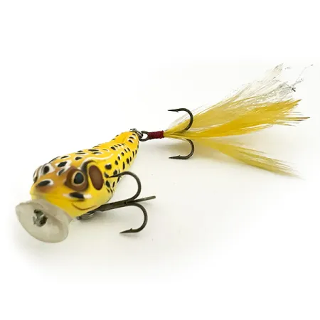 Vintage LiveTarget  Popper Live Target Frog, 1/4oz Yellow fishing lure #6660