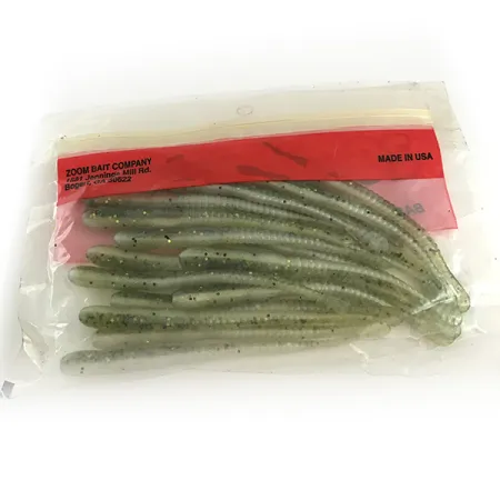 Zoom Meathead soft bait (19pcs), Green / Baby Bass fishing #6667