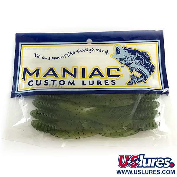 Maniac Custom Lures Maniac Cut'r Bug soft bait 9pcs,  Green Pumpking fishing #6668