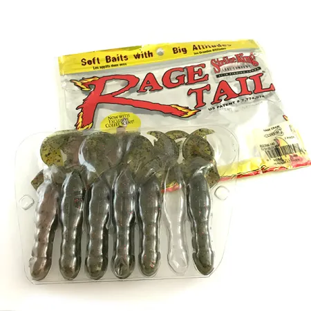 Strike King Rage Tail Rage Craw Soft Bait 6Pcs