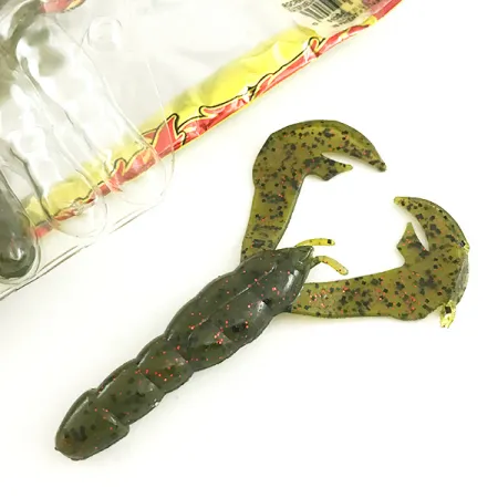 Strike King Rage Tail Rage Craw Soft Bait 6Pcs, Watermelon Meat fishing #6673