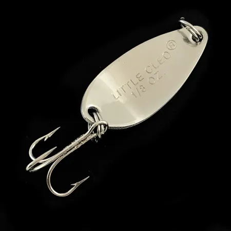 Vintage Acme Little Cleo, 1/8oz Trout / Silver fishing spoon #6674