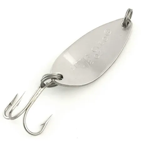 Vintage Acme Little Cleo, 1/8oz Nickel / Green fishing spoon #6675