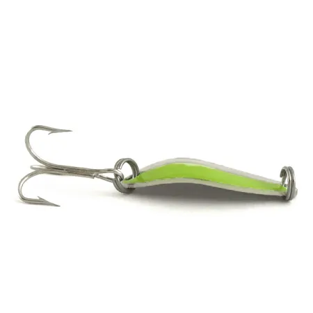 Vintage Acme Little Cleo, 1/8oz Nickel / Green fishing spoon #6675