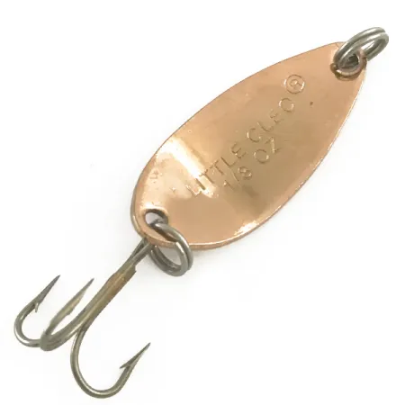 Vintage Acme Little Cleo, 1/8oz Copper / Dark Red fishing spoon #6676