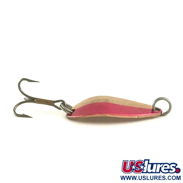 Vintage   Acme Little Cleo, 1/8oz Copper / Dark Red fishing spoon #6676