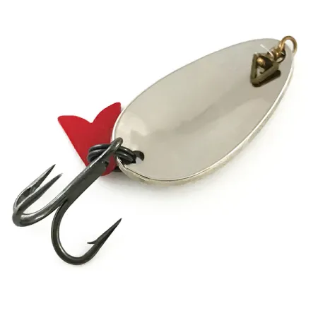 Vintage Acme Fish Hawk, 3/16oz Silver / Red fishing spoon #11109