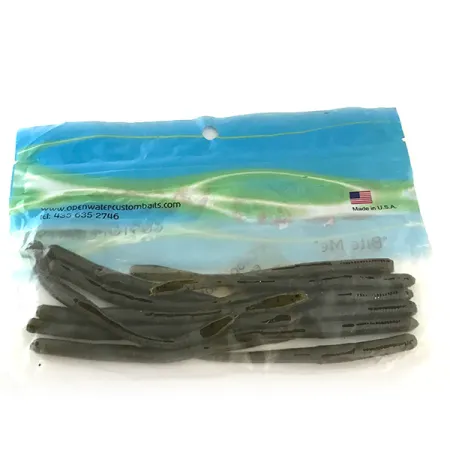 Other Open Water Drop Shot soft bait 12pcs, Olive fishing #6680